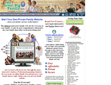 Tablet Screenshot of mygreatbigfamily.com
